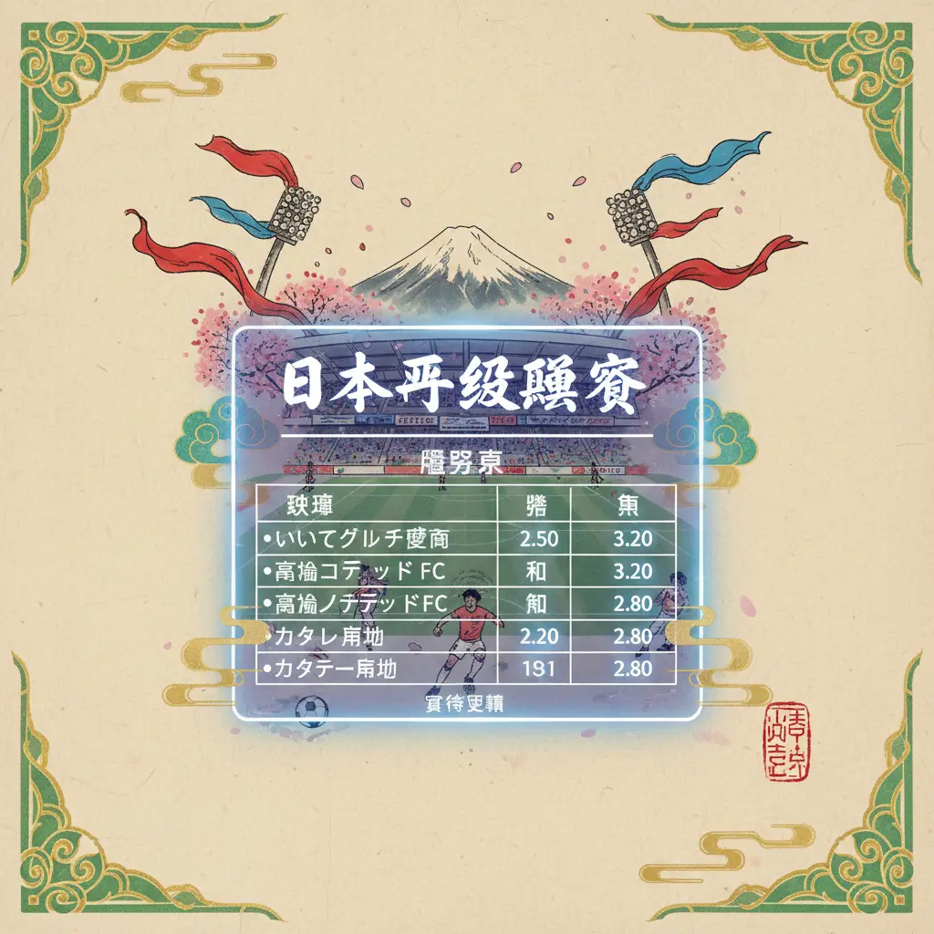 賠率表 - 日本丙級聯賽
