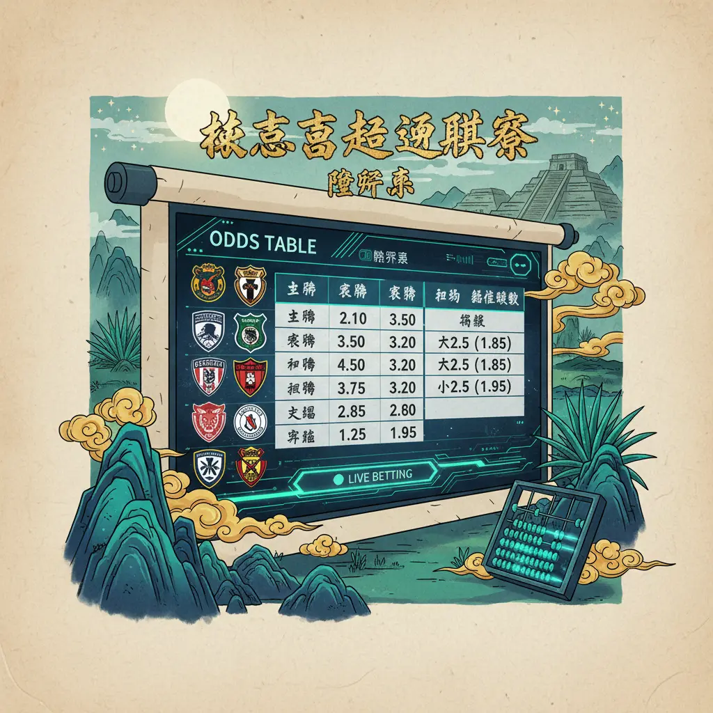 賠率表 - 墨西哥超級聯賽