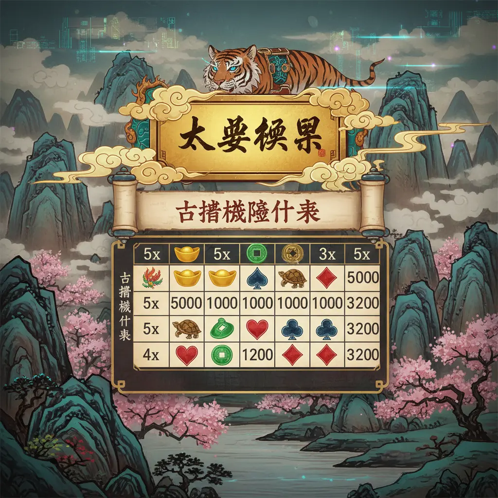 老虎機賠付表 - 大老爺娛樂