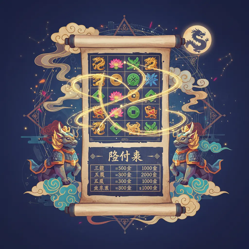 老虎機賠付表 - 賠付線